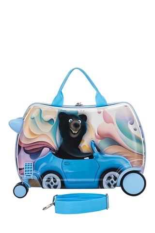 Valise cabine enfant Ours - 46 cm - Multicolore