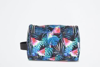 Trousse de toilette Tropico  - Rouge et bleu