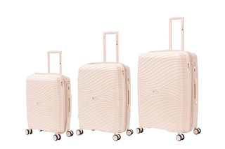 Set de 3 valises Peppy - 59/65/75 cm  - Beige