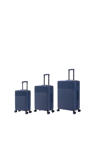 Set de 3 valises Stage (S/M/L) - 55/65/75 cm - Bleu