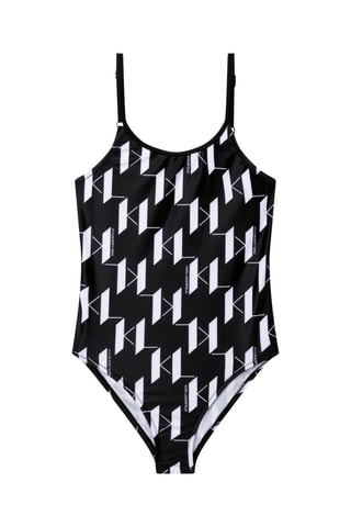 Maillot 1 pièce Noir et blanc - Karl Lagerfeld