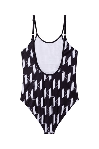 Maillot 1 pièce Noir et blanc - Karl Lagerfeld