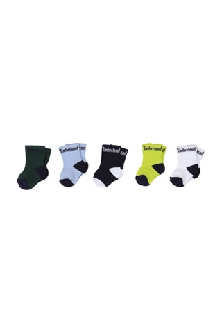 5 paires de chaussettes Vert foncé et noir