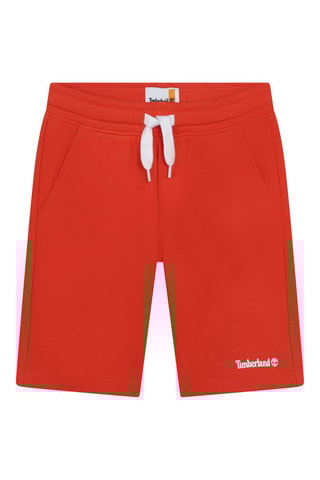 Bermuda en coton biologique Rouge