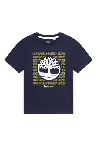 T-shirt en coton biologique Bleu marine