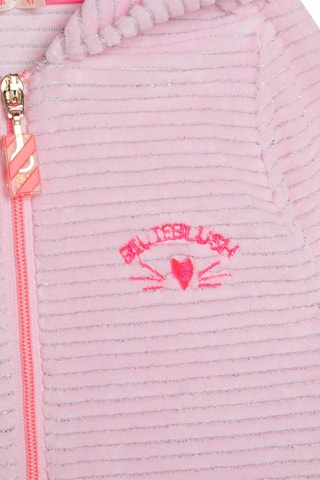 Gilet à capuche en velours côtelé Rose - Billieblush