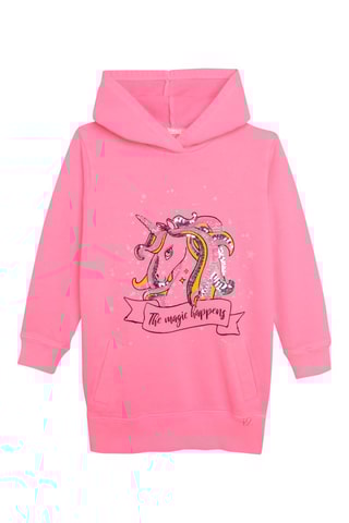 Robe sweat à capuche Rose - Billieblush