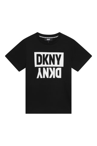 T-shirt en coton biologique Noir - DKNY