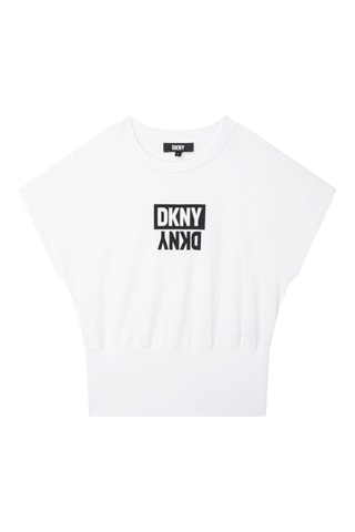 T-shirt en coton biologique Blanc - DKNY