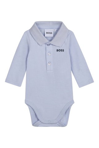 Body chemise et body en coton biologique - Bleu - Hugo Boss