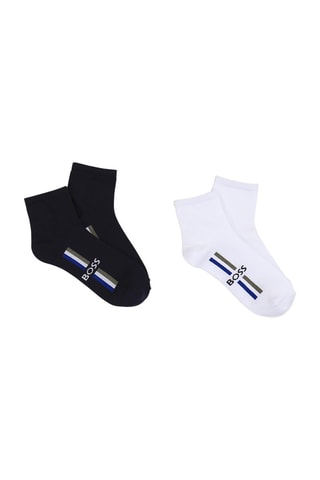 2 paires de chaussettes Blanc et bleu nuit - Hugo Boss