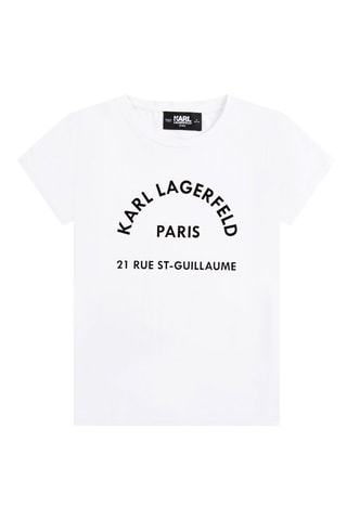T-shirt en coton biologique Blanc - Karl Lagerfeld