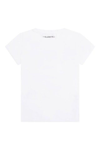 T-shirt en coton biologique Blanc - Karl Lagerfeld