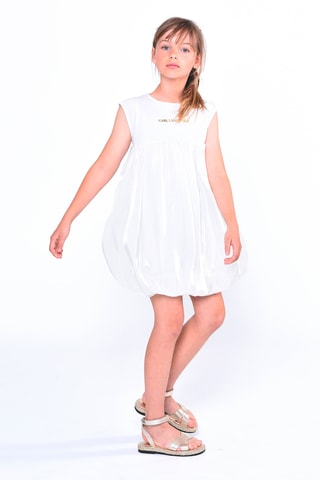 Robe boule 
Blanc