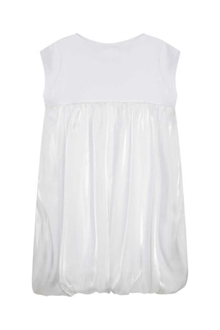 Robe boule 
Blanc