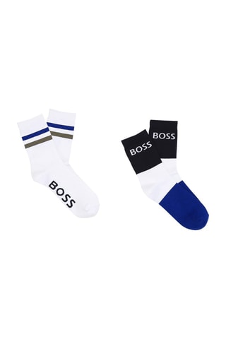 2 paires de chaussettes Blanc et indigo - Hugo Boss