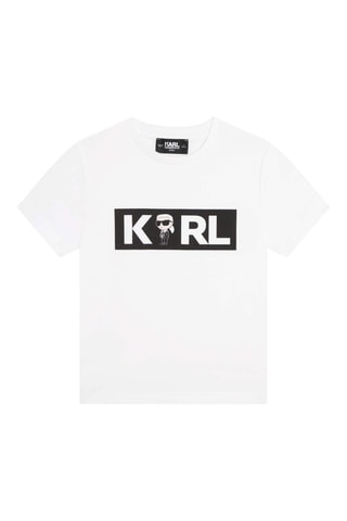 T-shirt en coton biologique Blanc - Karl Lagerfeld