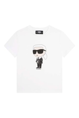 T-shirt en coton biologique Blanc - Karl Lagerfeld