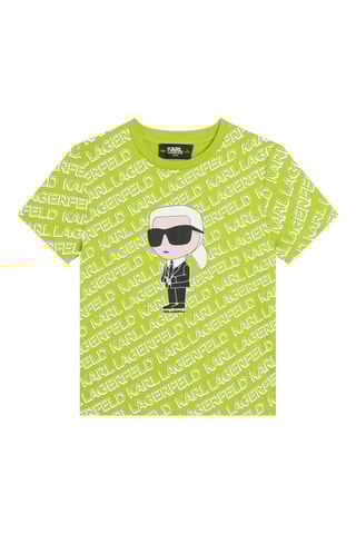 T-shirt en coton biologique Vert - Karl Lagerfeld