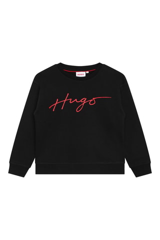 Sweat en coton biologique - Noir et rouge