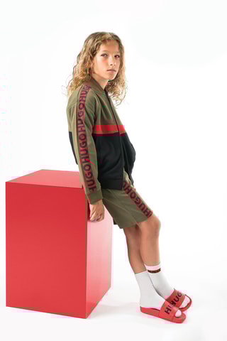 Sweat - Noir, marron et rouge