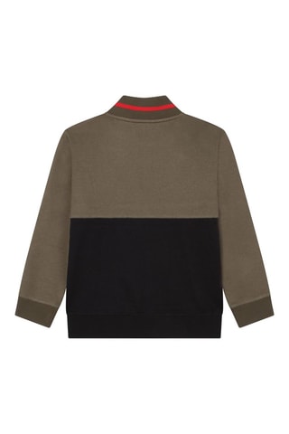 Sweat - Noir, marron et rouge