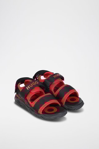 Sandales - Noir et rouge