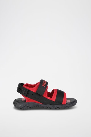 Sandales - Noir et rouge