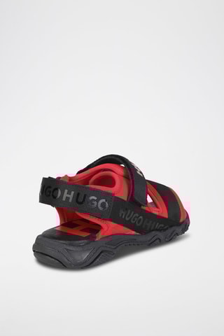 Sandales - Noir et rouge