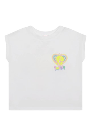 T-shirt Titi Titi et Grosminet Looney Tunes - Blanc - Billieblush