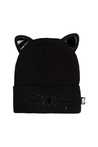 Bonnet à oreilles - Noir - Karl Lagerfeld