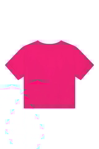 T-shirt en coton biologique - Fuchsia - DKNY