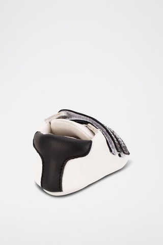 Chaussons en cuir - Blanc et noir- Karl Lagerfeld - Karl Lagerfeld - Marc Jacobs