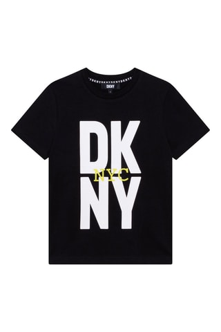 T-shirt en coton biologique - Noir - DKNY