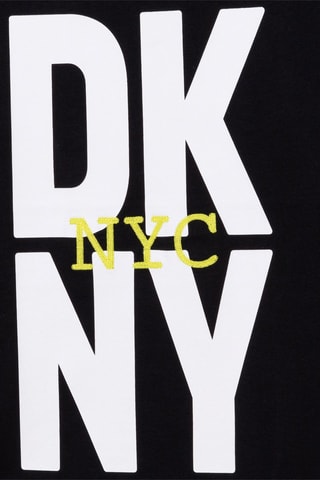 T-shirt en coton biologique - Noir - DKNY