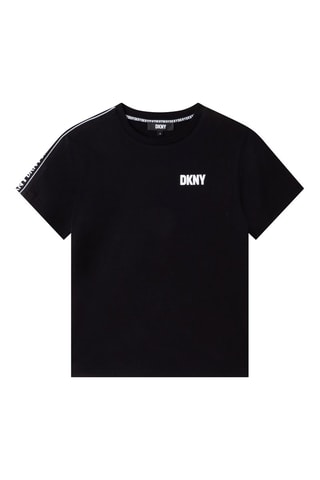 T-shirt en coton biologique - Noir - DKNY
