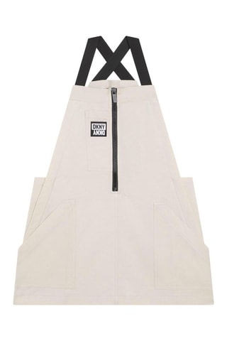Robe à bretelles - Beige et noir - DKNY