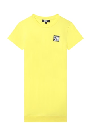 Robe en coton biologique - Jaune - DKNY