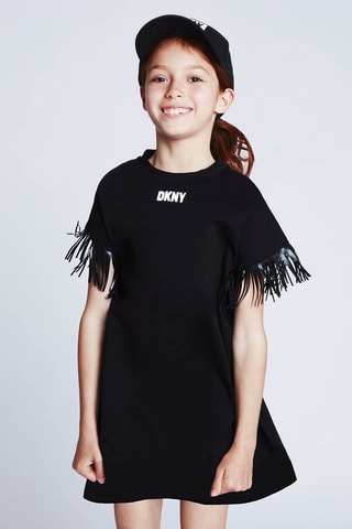 Robe à franges - Noir - DKNY