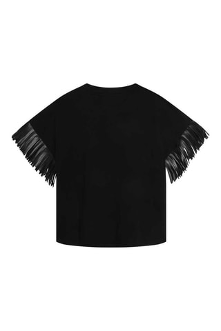 T-shirt à franges - Noir - DKNY