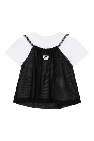 T-shirt 2-en-1 - Noir et blanc - DKNY