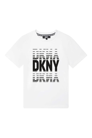 T-shirt en coton biologique - Blanc - DKNY