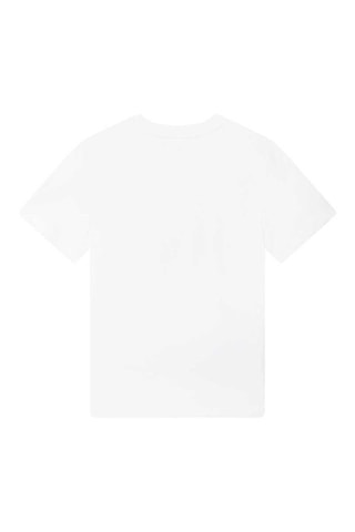 T-shirt en coton biologique - Blanc - DKNY