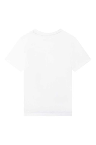 T-shirt - 
Blanc, bleu et jaune - DKNY