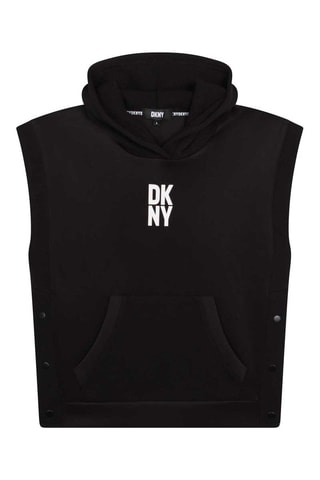 Sweat sans manches à capuche - Noir - DKNY