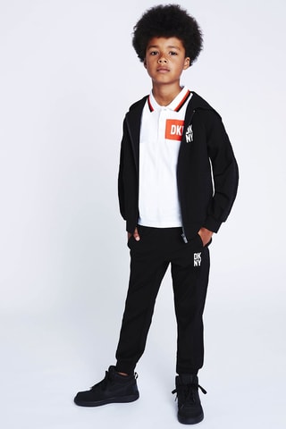 Sweat à capuche - Noir et blanc - DKNY