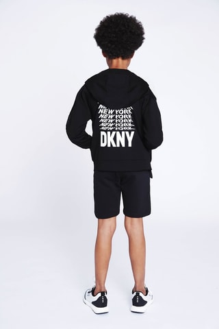 Sweat à capuche - Noir et blanc - DKNY