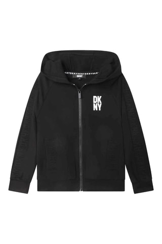 Sweat à capuche - Noir et blanc - DKNY