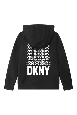 Sweat à capuche - Noir et blanc - DKNY