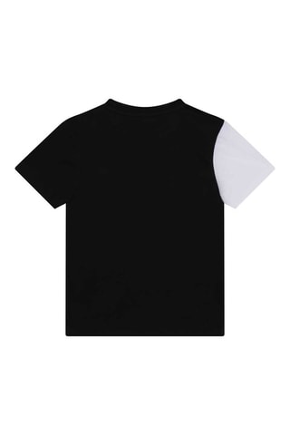 T-shirt regular en coton biologique - Noir et blanc - DKNY